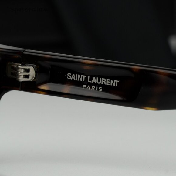 BRAND NEW Saint Laurent SL642 002 Dark Havana Grey Cat Eye Unisex Sunglasses - Picture 8 of 10